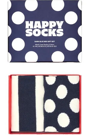 Happy Socks 2-Pack Dark Blue Mix Socks Gift Set