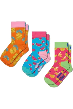 Happy Socks Kids 3-Pack Fruity Mix Socks
