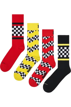 Happy Socks 4-Pack Racing Socks