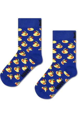 Happy Socks Donkerblauwe Kinderen Rubberduck Crew Sokken