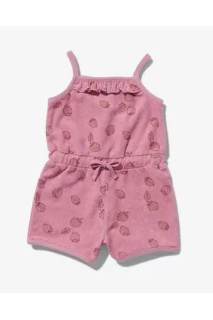HEMA Baby Outfit sets - Baby Jumpsuit Badstof Aardbeien