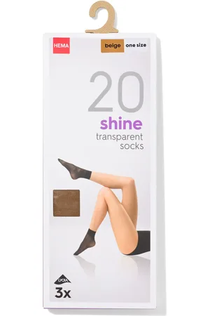 HEMA 3-pak Licht Glanzend Pantysokken 20 Denier