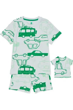 HEMA Kinder Shortama Auto + Poppenpyjama