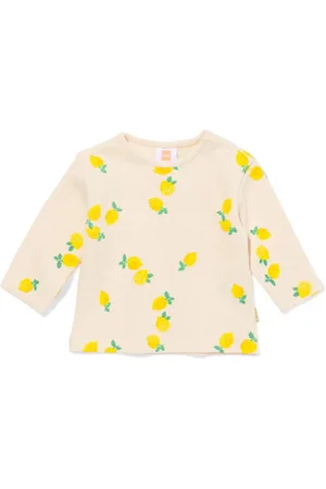 HEMA Newborn T-shirt Wafel Citroen