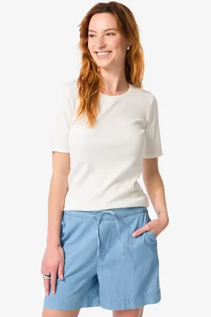 HEMA Dames T-shirt Clara Rib