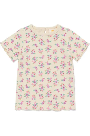 HEMA Baby T-shirt Rib Bloemen