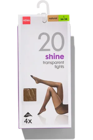 HEMA 4-pak Glans Pantys 20 Denier
