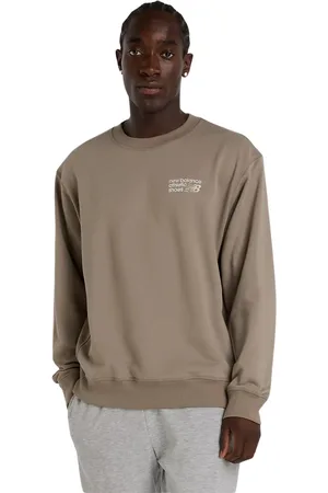 New Balance Athletics Premium Logo Crew Casual Sweater Heren M