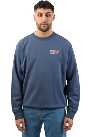New Balance Athletics Premium Logo Crew Casual Sweater Heren L