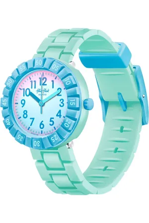 Flik Flak 5+ Power Time FCSP126 Blue Splash Horloge
