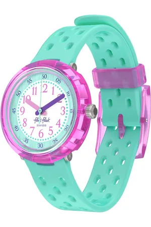 Flik Flak 7+ Power Time FCNP003 Bubbly Hours - Fizz in Mint Horloge