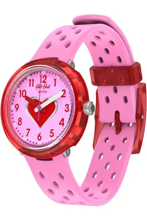 Flik Flak 7+ Power Time FCNP004 Bubbly Hours - Fizz in Pink Horloge