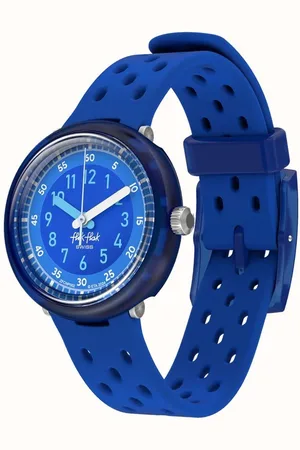 Flik Flak 7+ Power Time FCNP002 Bubbly Hours - Fizz in blue Horloge