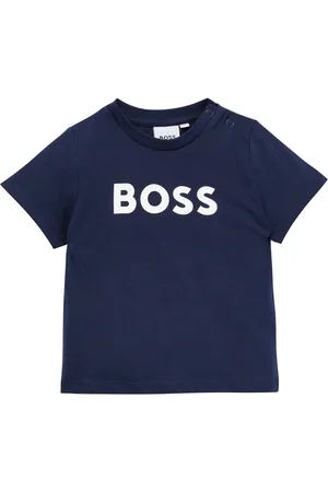 HUGO BOSS Katoenen T-shirt met logoprint voor kinderen