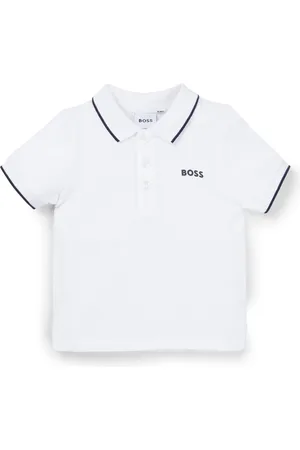 HUGO BOSS Kinderpolo van katoenpiqué met logoprint