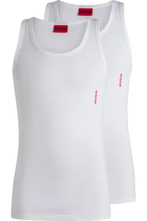 HUGO BOSS Set van twee tanktops van stretchkatoen met logo