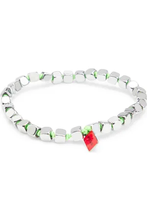 HUGO BOSS Elastische armband met stalen blokjes