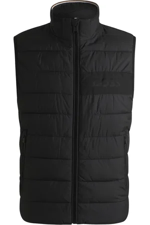 HUGO BOSS Waterafstotende bodywarmer met ton-sur-ton logo