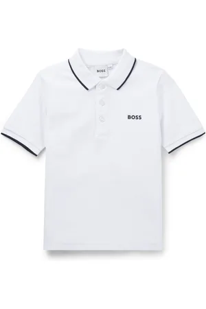 HUGO BOSS Kinderpolo van katoenpiqué met logoprint