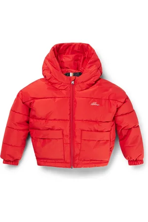 HUGO BOSS Kinderjas met capuchon, reliëflogo en logoprint