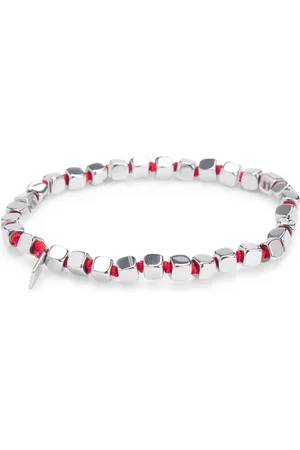 HUGO BOSS Elastische armband met stalen blokjes