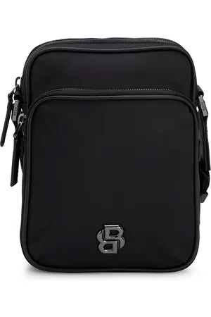 HUGO BOSS Reportertas van keperstof met Double B-monogram