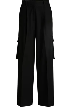HUGO BOSS Regular-fit cargobroek van stretchmateriaal