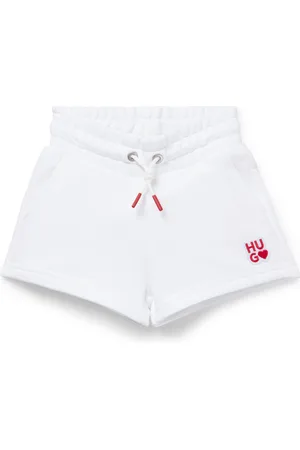 HUGO BOSS Kindershort van tricotstof met logodetails