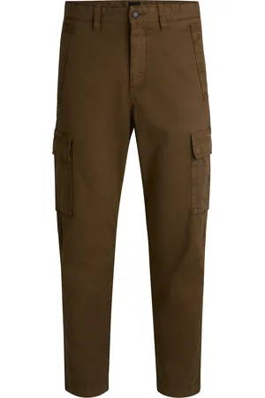 HUGO BOSS Cargobroek in een twill van stretchkatoen