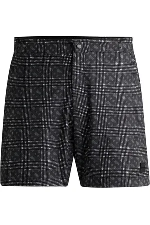 HUGO BOSS Sneldrogende zwemshorts met monogramprint