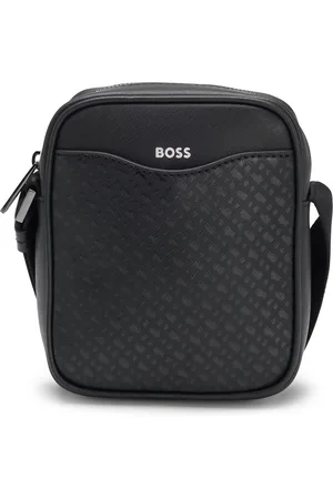 HUGO BOSS Reportertas met monogramdessin op het voorvak