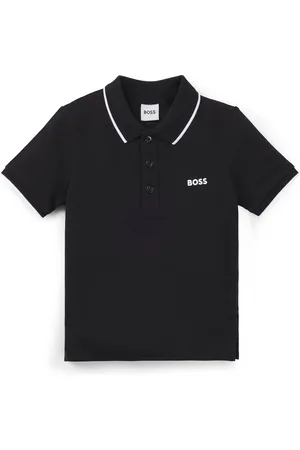HUGO BOSS Kinderpolo van katoenpiqué met logoprint