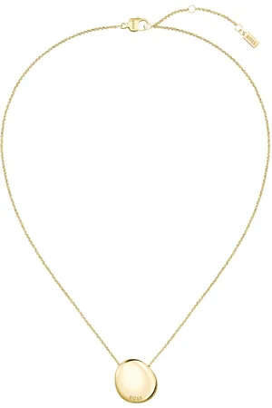 HUGO BOSS Goudkleurige ketting met hanger in kiezelstijl