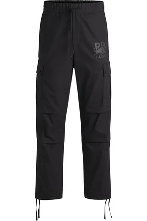 HUGO BOSS Regular-fit HUGO x RB-broek met carbon stealth-logo