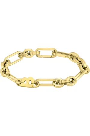 HUGO BOSS Goudkleurige schakelarmband met 