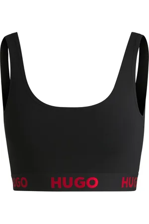 HUGO BOSS Bralette van stretchkatoen met logoband