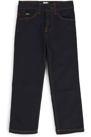 HUGO BOSS Regular-fit kinderjeans met Double B-monogramstud