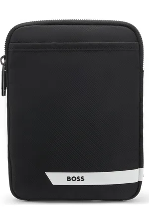 HUGO BOSS Halspouch met dessin, streep en logo