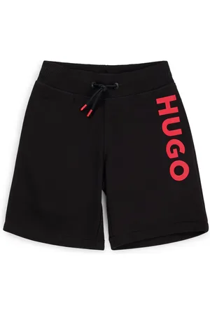 HUGO BOSS Kindershorts van een katoenmix met logoprint