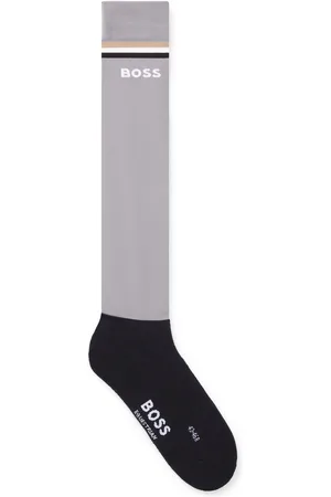 HUGO BOSS Rijsokken met kenmerkende streep en logo voor de ruitersport