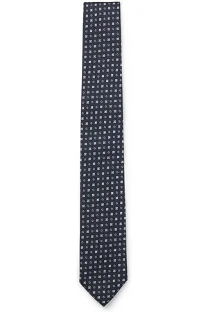 HUGO BOSS Stropdas van een zijdemix met jacquarddessin