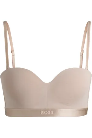 HUGO BOSS Beha van een katoenmix met logoband en afneembare bandjes