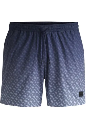 HUGO BOSS Zwemshorts met logopatch en monogramprint in kleurverloop