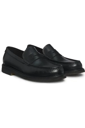 HUGO BOSS Loafers van gepolijst leer met crêpe zool