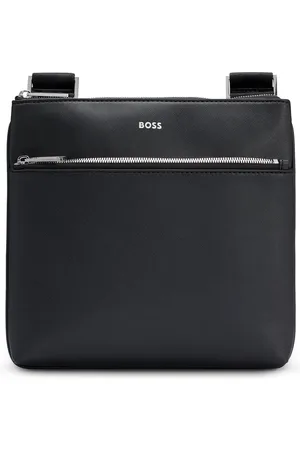 HUGO BOSS Enveloptas met ritssluiting en logodetail