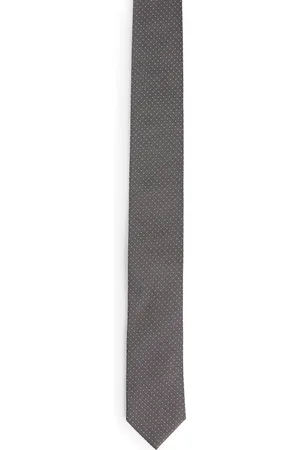 HUGO BOSS Stropdas van een zijdemix met microstippen in jacquard