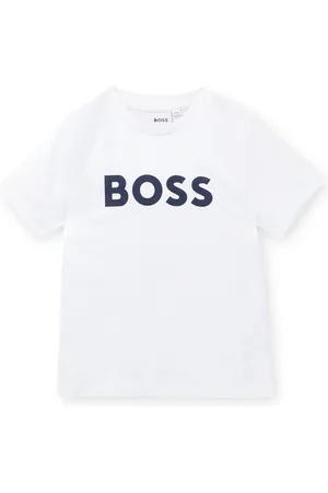 HUGO BOSS Katoenen T-shirt met logoprint voor kinderen