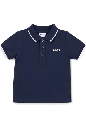 HUGO BOSS Kinderpolo van katoenpiqué met logoprint