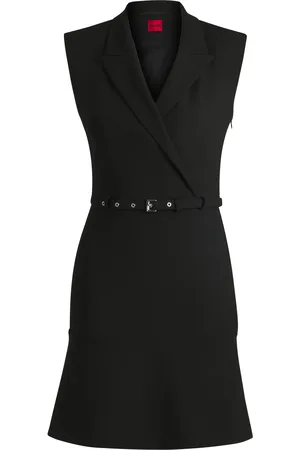 HUGO BOSS Jurk in blazerstijl met gespriem