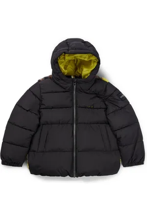 HUGO BOSS Kinderjas met capuchon en achterkant van camouflagelammy